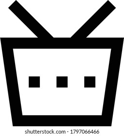 cart vector thin line icon 