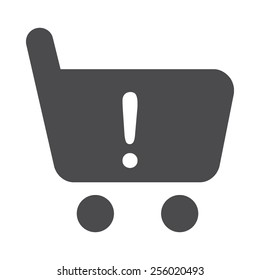 Cart Warning vector image to be used in web applications, mobile applications and print media.