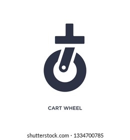 cart wheel icon. Simple element illustration from mechanicons concept. cart wheel editable symbol design on white background. Can be use for web and mobile.