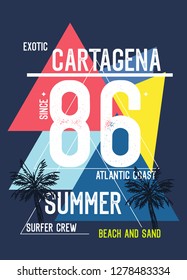 cartagena summer,t-shirt design