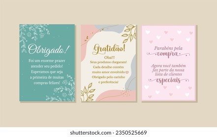 Cartao de Agradecimento para Cliente