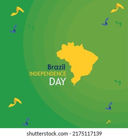 cartel of brazil independence with map