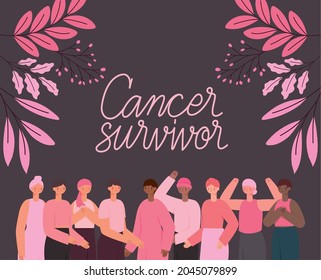 cartel of cancer survivor and woman