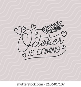 cartel of october is coming lettering