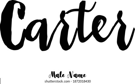 Carter-Male Name Bold Cursive Calligraphy Typeface Text 