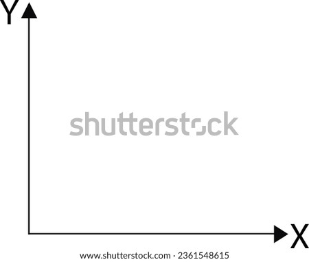 cartesian axes x and y for mathematical uses	
