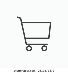 Cartlinesimple icon in line style.