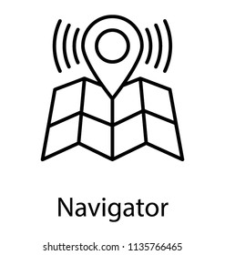 
A cartographic chart with location marker indicating some exact location, this is exact location icon 
