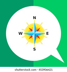 Cartography flat icon