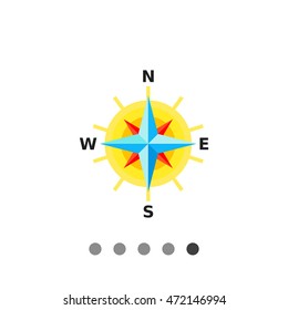 Cartography flat icon