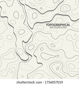 Cartography pattern. Vector contour topographic map background. Topography and geography map grid abstract backdrop. Business concept. Vector illustration