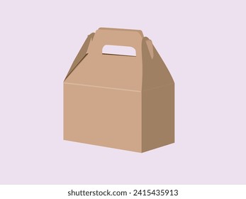 carton bag packaging paper vector