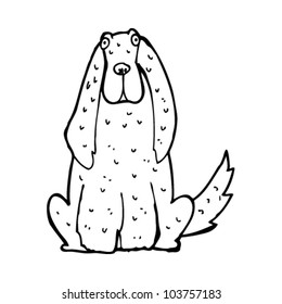 perro grande de cartón