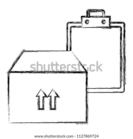 carton box with checklist