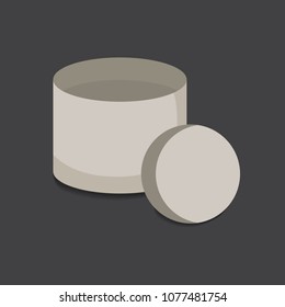Carton box. Delivery packaging vector illustration.