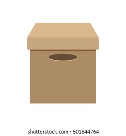 carton box delivery service vector illustration design