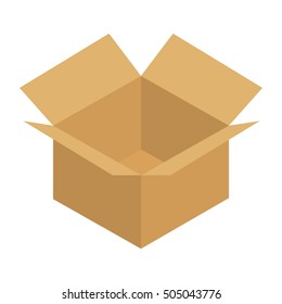 carton box delivery service vector illustration design