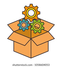 carton box with gears machine