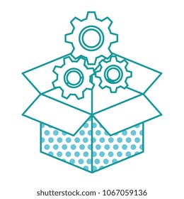 carton box with gears machine