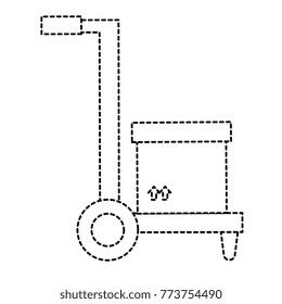 carton box in handle cart