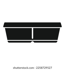 Carton box icon simple vector. Food paper. Pack design