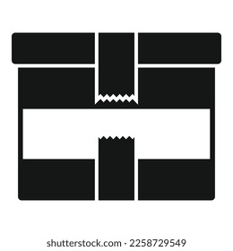 Carton box icon simple vector. Paper package. Recycle pack