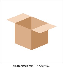 Icono de caja de cartón, Vector e Ilustración.
