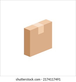 Icono de caja de cartón, Vector e Ilustración.