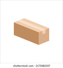 Carton box icon, Vector and Illustration.