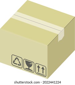 Carton box illustration - Carton Vector - Carton design - Vector design.
