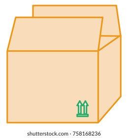 carton box isolated icon