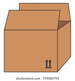 carton box isolated icon