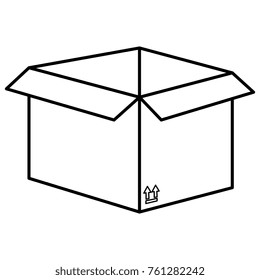 carton box isolated icon
