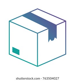 carton box isolated icon