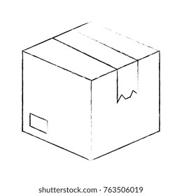 carton box isolated icon