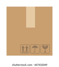 carton box isolated icon design, vector illustration  graphic 