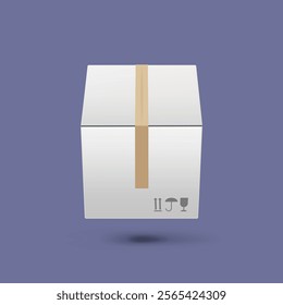 Carton Box Mockup Design vector Background.