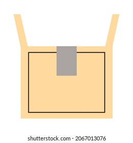 carton box open packing icon