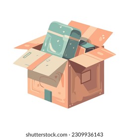 carton box packaging symbol icon isolated