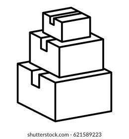 carton box packing icon