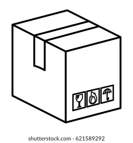 carton box packing icon