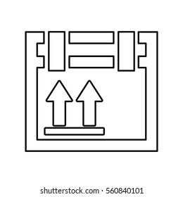 carton box packing icon vector illustration design