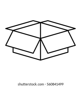 carton box packing icon vector illustration design