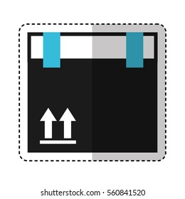 carton box packing icon vector illustration design