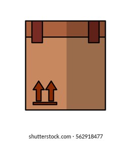 carton box packing icon vector illustration design