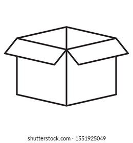 carton box packing isolated icon vector illustration design