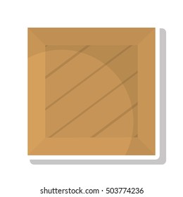 carton box packing isolated icon vector illustration design