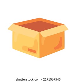 carton box packing open icon