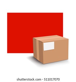 carton box with red