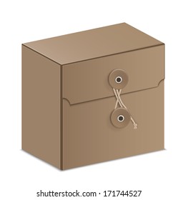 Carton box. Vector illustration